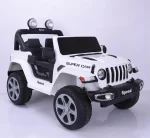 سيارة كهربائية للاطفال Jeep Wrangler ريموت كنترول - ابيض FT-938