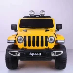 ⁦سيارة كهربائية للاطفال Jeep Wrangler ريموت كنترول - اصفر FT-938⁩ - الصورة ⁦2⁩