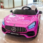 ⁦سيارة كهربائية للاطفال Mercedes AMG ريموت كنترول - بينك HM-2588P⁩ - الصورة ⁦5⁩