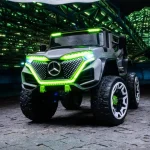 ⁦سيارة كهربائية للأطفال Mercedes G-class بريموت كنترول BH-1618 - رصاصي⁩ - الصورة ⁦5⁩