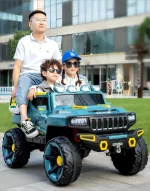 ⁦سيارة كهربائية للاطفال Hummer HX ريموت كنترول - ازرق JB-500⁩ - الصورة ⁦6⁩