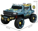 ⁦سيارة كهربائية للاطفال Hummer HX ريموت كنترول - ازرق JB-500⁩ - الصورة ⁦4⁩