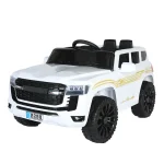 ⁦سيارة كهربائية للأطفال Toyota Land Cruser بريموت كنترول 2288 - ابيض⁩ - الصورة ⁦7⁩