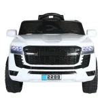 ⁦سيارة كهربائية للأطفال Toyota Land Cruser بريموت كنترول 2288 - ابيض⁩ - الصورة ⁦6⁩