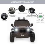 ⁦سيارة كهربائية للاطفال Jeep Wrangler ريموت كنترول - اسود FT-938E - تواير رابر⁩ - الصورة ⁦8⁩