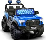 ⁦سيارة كهربائية للأطفال Toyota Jeep بريموت كنترول 107 - أزرق⁩ - الصورة ⁦3⁩