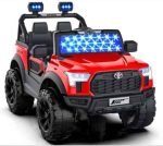 سيارة كهربائية للأطفال Toyota Jeep بريموت كنترول 107 - أحمر