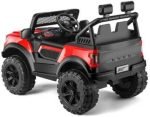 ⁦سيارة كهربائية للأطفال Toyota Jeep بريموت كنترول 107 - أحمر⁩ - الصورة ⁦4⁩