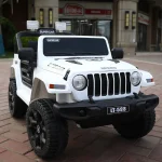 ⁦سيارة كهربائية للاطفال Jeep Wrangler ريموت كنترول - ابيض FT-938⁩ - الصورة ⁦2⁩