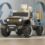 ⁦سيارة كهربائية للاطفال Hummer H2 ريموت كنترول - رصاصي KP-906⁩ - الصورة ⁦2⁩