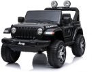 سيارة كهربائية للاطفال Jeep Wrangler ريموت كنترول - اسود FT-938E - تواير رابر