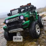 ⁦سيارة كهربائية للاطفال Ford Raptor ريموت كنترول - اخضر LW-9199⁩ - الصورة ⁦4⁩