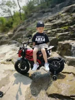 ⁦دراجة كهربائية للاطفال - احمر DLS-01⁩ - الصورة ⁦5⁩