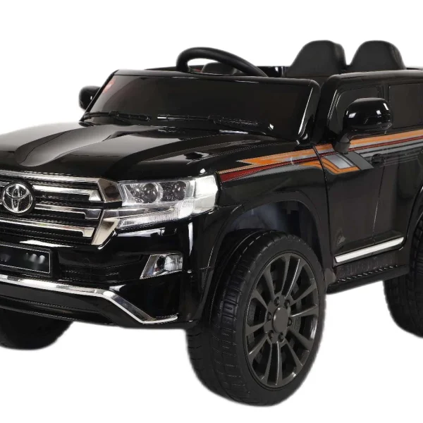 سيارة كهربائية للأطفال Toyota Land Cruser بريموت كنترول 9088 - اسود
