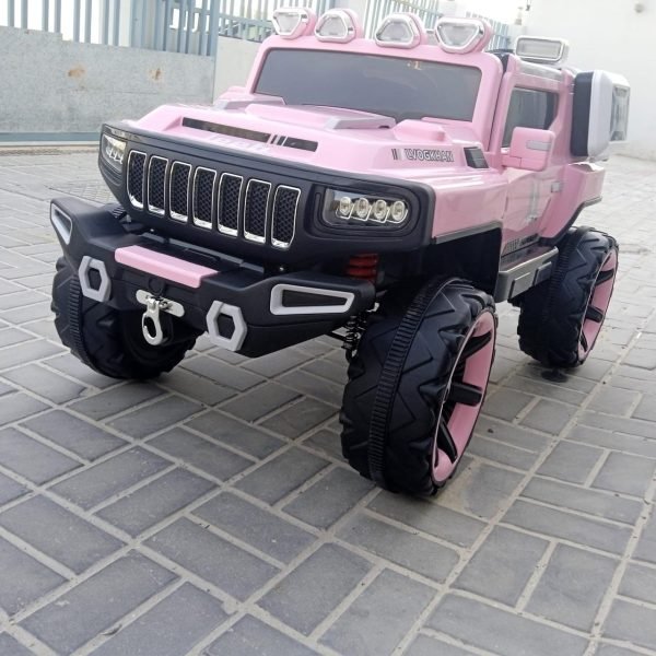 سيارة كهربائية للاطفال Hummer HX ريموت كنترول - بينك JB-500
