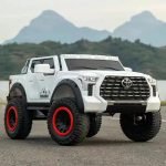 ⁦سيارة كهربائية للأطفال Toyota Tundra بريموت كنترول KQT-57 - اسود⁩ - الصورة ⁦8⁩