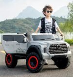 ⁦سيارة كهربائية للأطفال Toyota Tundra بريموت كنترول KQT-57 - اسود⁩ - الصورة ⁦11⁩