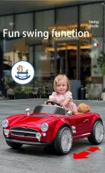 ⁦سيارة كهربائية للأطفال Mercedes 300 SL بريموت كنترول ABM-1688 - احمر⁩ - الصورة ⁦4⁩