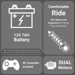 ⁦سيارة كهربائية للأطفال 2199A - ابيض⁩ - الصورة ⁦5⁩