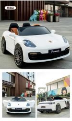 ⁦سيارة للأطفال 911 Porsche ببطارية 2988 - ابيض⁩ - الصورة ⁦3⁩