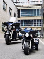 ⁦موتوسيكل للاطفال هارلي ديفيدسون Harley-davidson بموتور وبطارية - ازرق 5288⁩ - الصورة ⁦3⁩