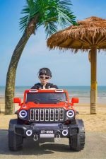 ⁦سيارة كهربائية للأطفال ST-8988 - رصاصى x أورنج⁩ - الصورة ⁦8⁩