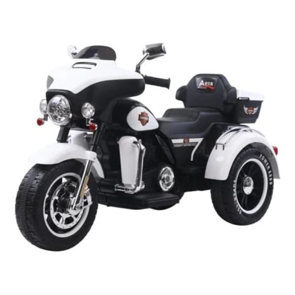 موتوسيكل للاطفال هارلي ديفيدسون Harley-davidson بموتور وبطارية - ابيض 5288