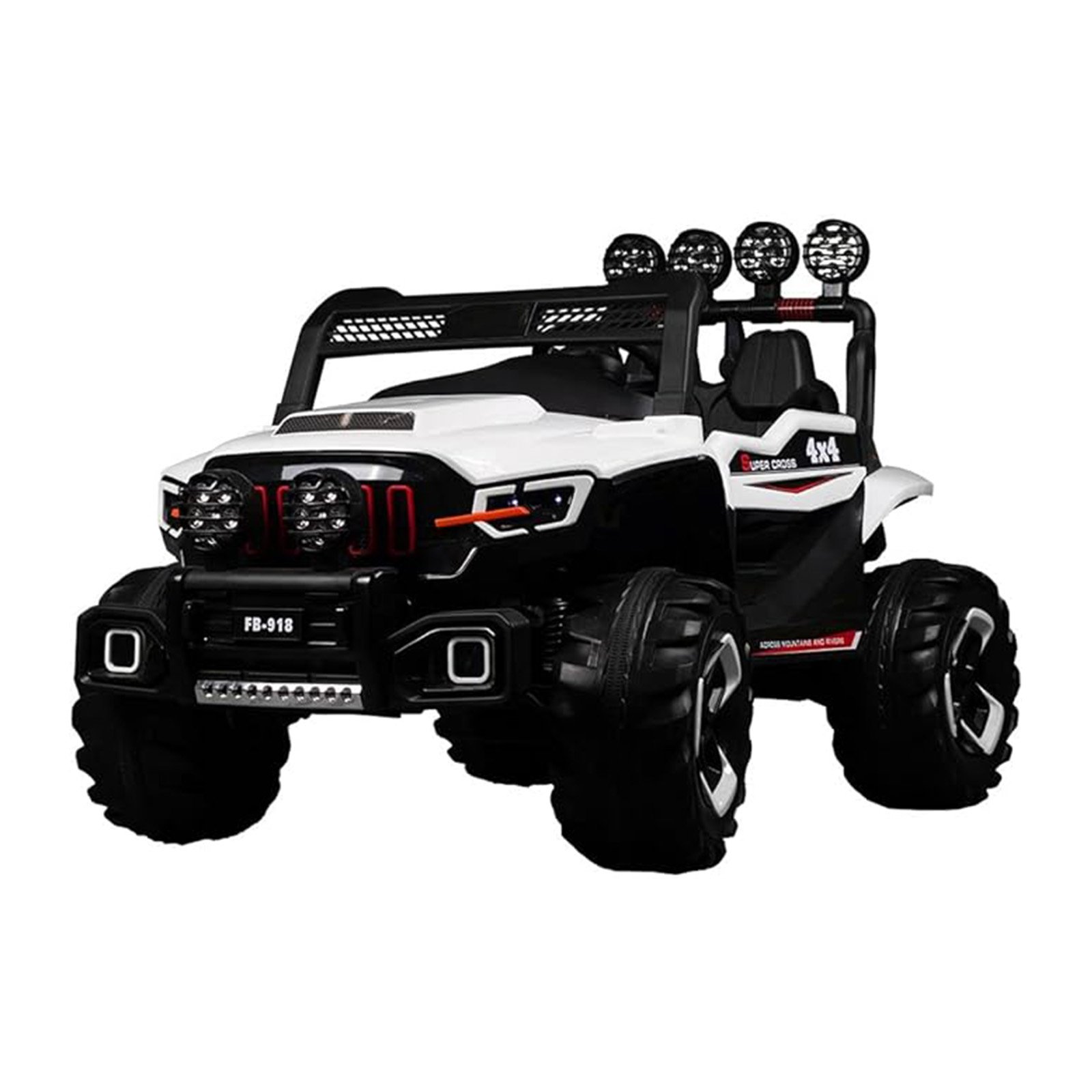 سيارة-كهربائية-للاطفال-1-1.jpg سيارة كهربائية للاطفال ريموت كنترول - ابيض FB918 - الصورة 1