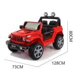 ⁦سيارة كهربائية للاطفال Jeep Wrangler ريموت كنترول - احمر FT-938⁩ - الصورة ⁦2⁩