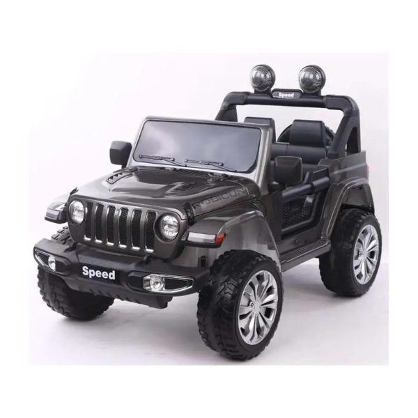 سيارة كهربائية للاطفال Jeep Wrangler ريموت كنترول - رصاصي FT-938K