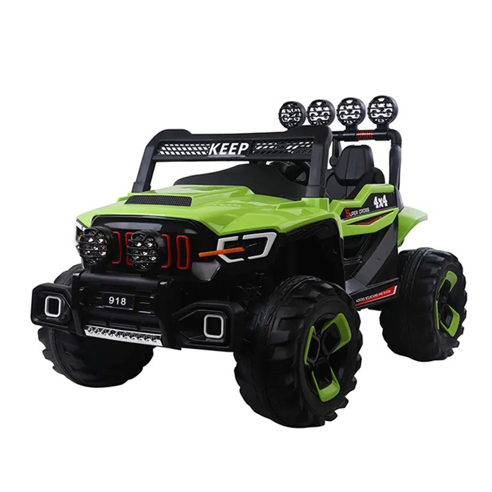 سيارة-كهربائية-للاطفال-7-1.jpg سيارة كهربائية للاطفال ريموت كنترول - اخضر FB918 - الصورة 1