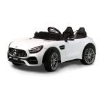 سيارة كهربائية للاطفال Mercedes AMG ريموت كنترول - ابيض HM2588