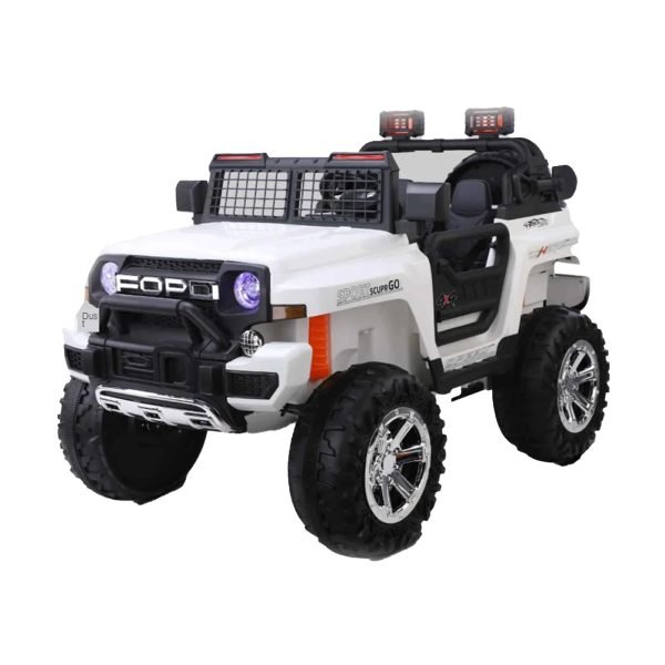 سيارة كهربائية للاطفال Ford Raptor ريموت كنترول - ابيض LW-9199