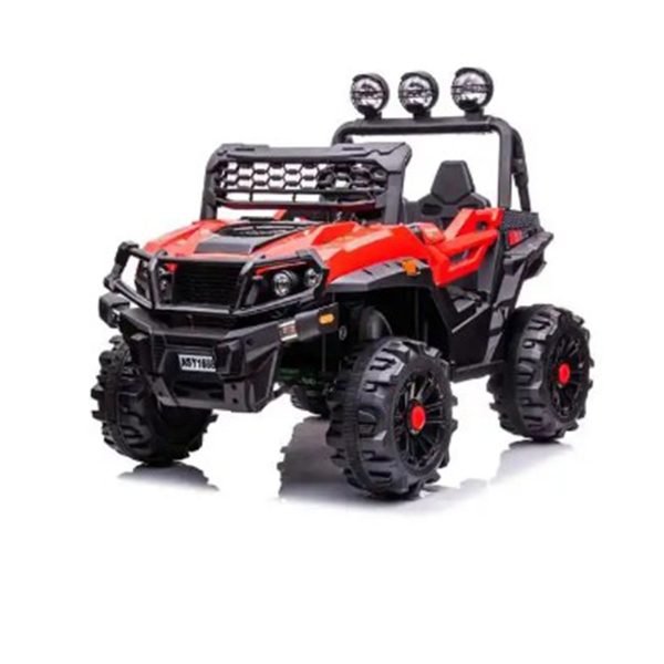 سيارة كهربائية للاطفال ريموت كنترول - احمر MDX-908