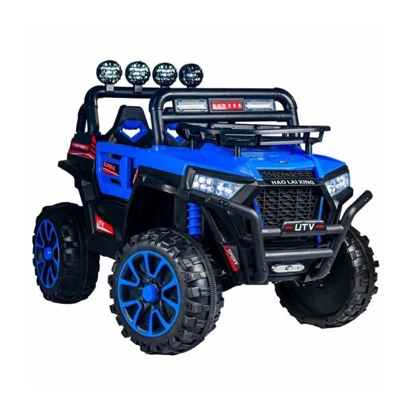 سيارة كهربائية للاطفال ريموت كنترول - ازرق MLT-5588