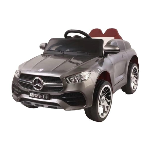 سيارة كهربائية للاطفال مرسيدس بنز ريموت كنترول - رصاصي SYB118K