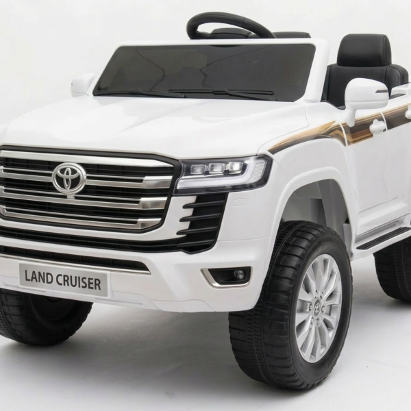 سيارة تويوتا لاند كروزر كبيرة كهربائية للأطفال - LC300 - أبيض
