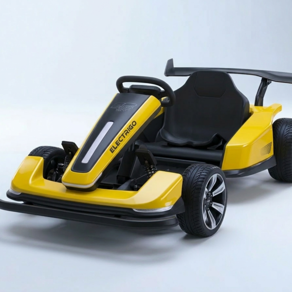 سيارة دريفت سباق ٢٤ فولت كهربائية للاطفال - AT-F1R - أصفر