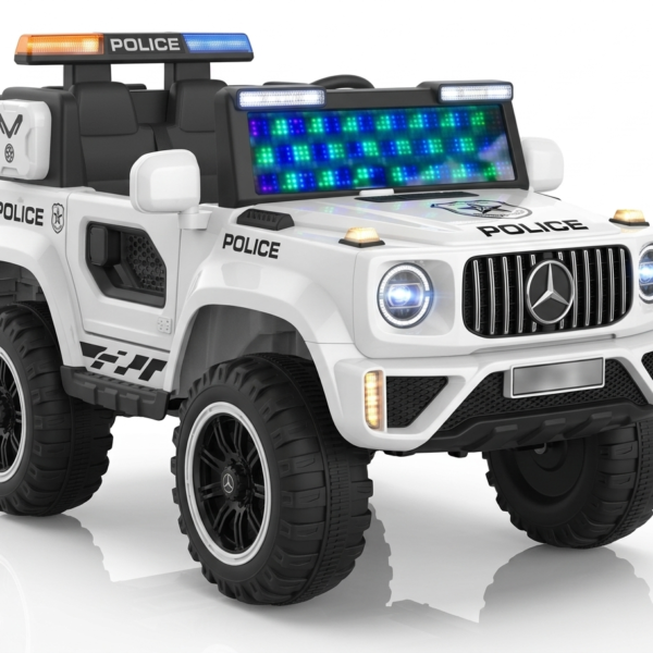 سيارة مرسيدس G-class كهربائية للأطفال - 24C-L - أبيض