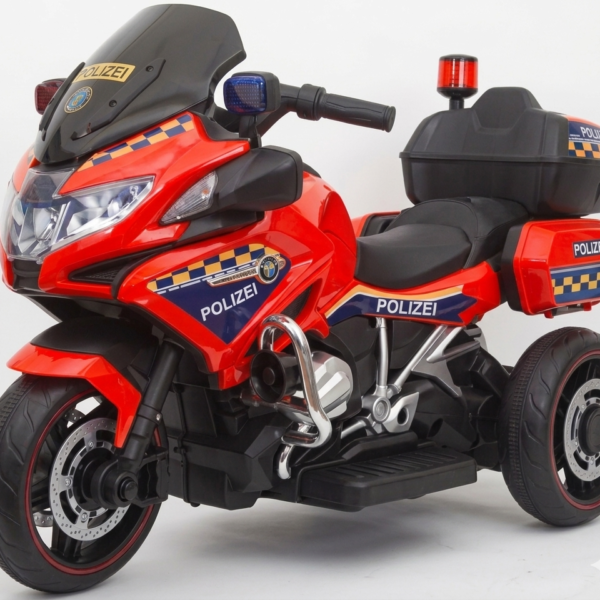 دراجة شرطة كهربائية للأطفال - 919 - أحمر