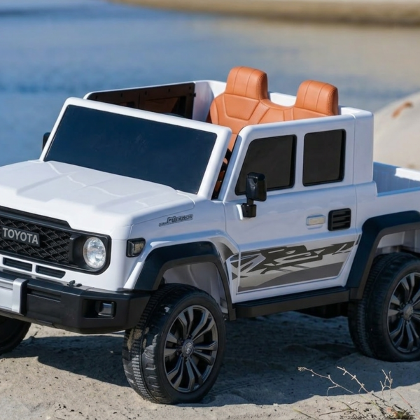 سيارة شاص بيك اب كهربائية للأطفال  - 985 - أبيض