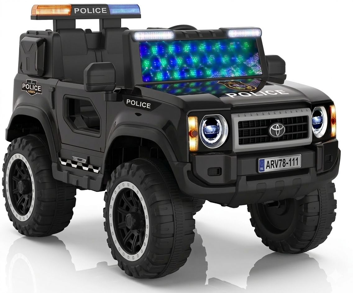 Gemini_Generated_Image_pyhjg8pyhjg8pyhj سيارة تويوتا FJ كهربائية للأطفال - 24P-L أسود - الصورة 1