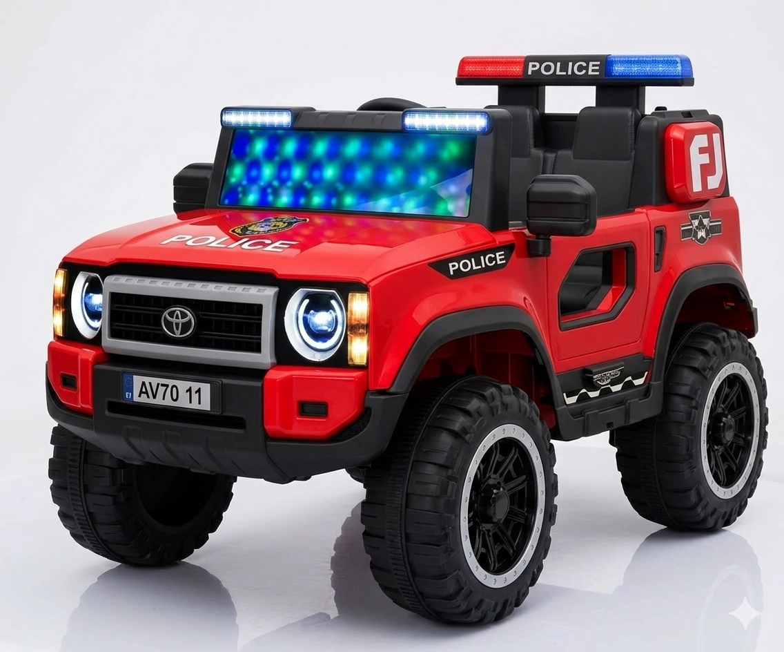 Gemini_Generated_Image_qd21e4qd21e4qd21 سيارة تويوتا FJ كهربائية للأطفال - 24P-L أحمر - الصورة 1