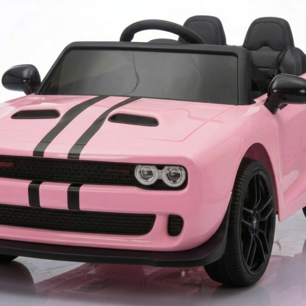 سيارة دودج تشالنجر كهربائية للأطفال - AT-2268 - وردي