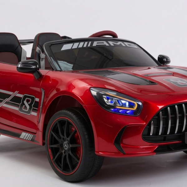 سيارة مرسيدس ٢٤ فولت كهربائية للطفال - AF-F8 - أحمر