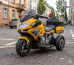 ⁦دراجة شرطة كهربائية للأطفال - 919 - أحمر⁩ - الصورة ⁦4⁩